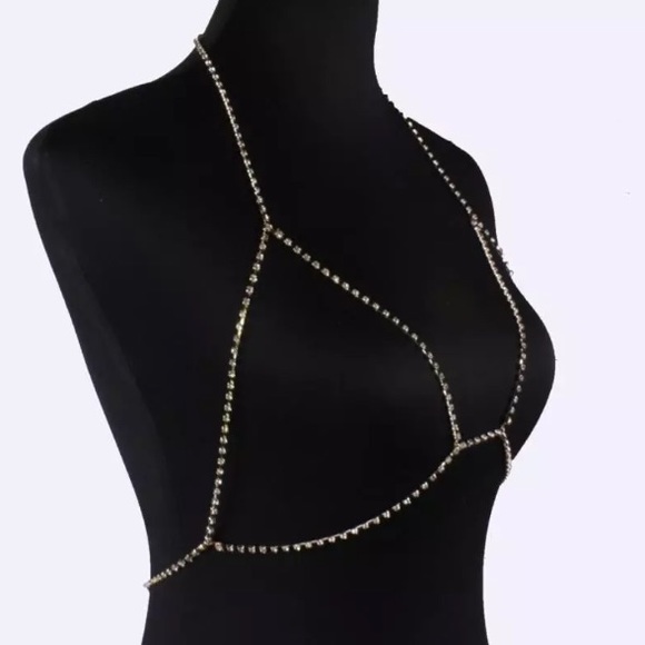 NEW CRYSTAL BRA BODY CHAIN - Picture 4 of 6